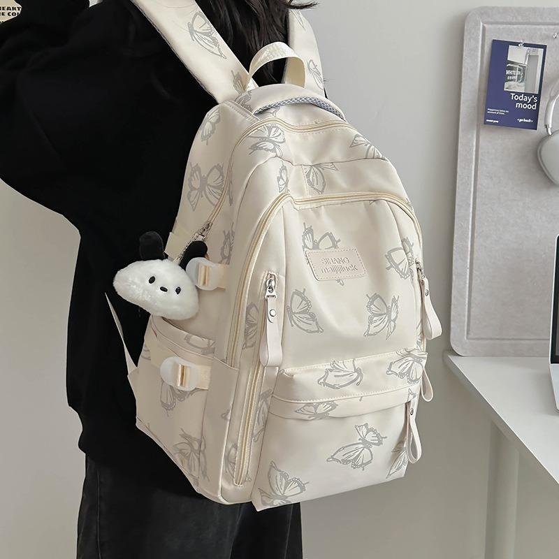 Mori ins new high-value, fresh, sweet and cute butterfly backpack, lightweight spring outing backpack for junior high school students