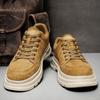 Men's Casual Shoes Retro Suede Leather Sneakers Comfortable Non - slip Thick - soled Fashion Trend Daily Wear Shoes for Walking