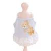 Pet Spring/Summer Lightweight Bear Patterned Lace Bralette Dress Vest Doggy Clothing Pet Clothing