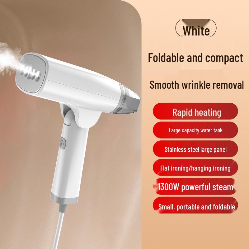 Foldable Handheld Garment Steamer - Portable High-Power Wrinkle Removal for Clothing