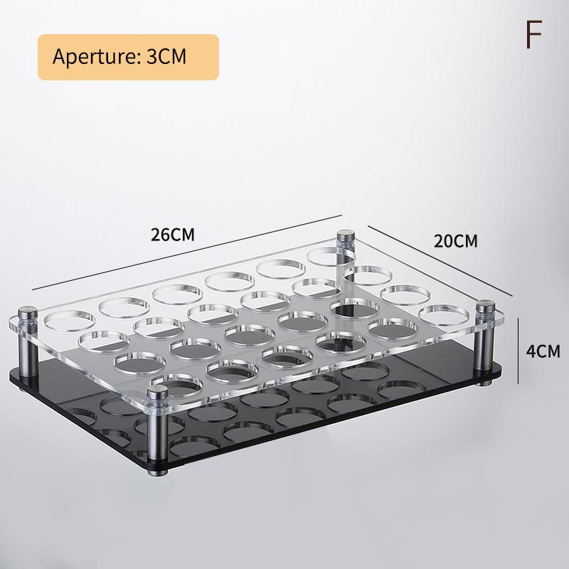 6/12/24 Holes Glass Tray Holder Hole Bar Acrylic Glass Holder Wine Glass Cup Serving Tray Cups Organizer Glass Display For Club