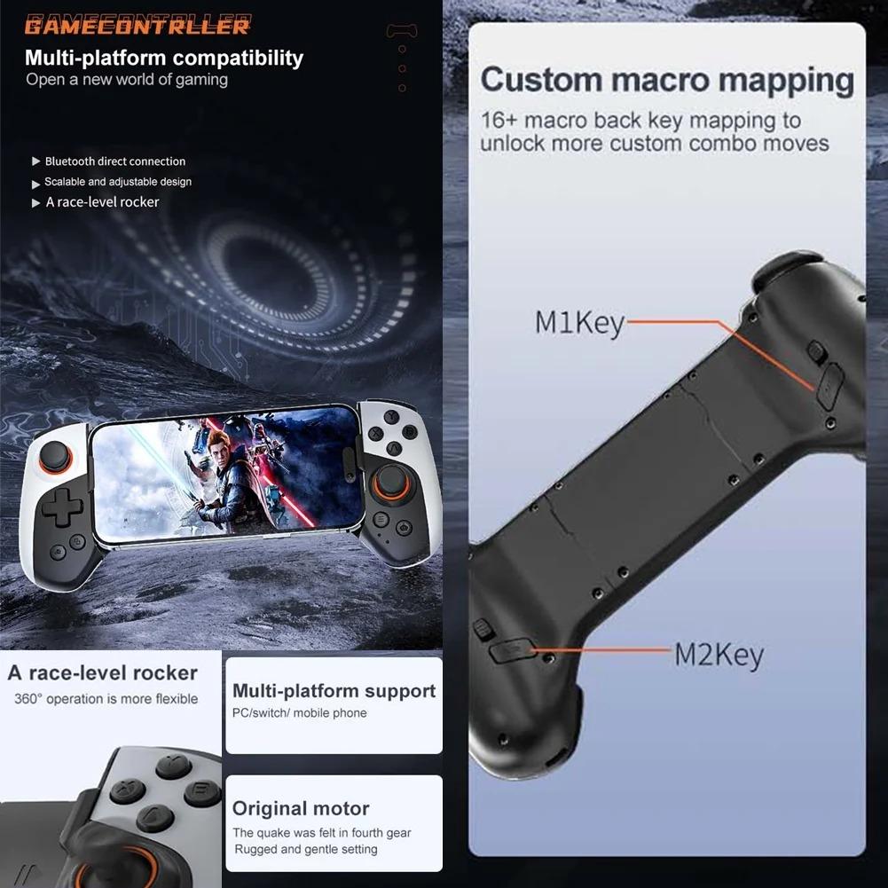 Switch Mobile Game Controller Gamepads Game Controller 360 graus Controle Remoto Joystick Compatível com Android Modo HID, Android