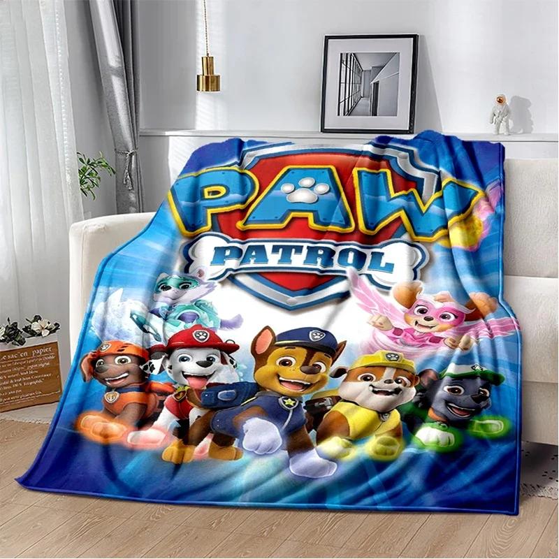 3D P-Patrols Cartoon Dogs Gift Soft Plush Blanket,Flannel Throw Blanket for Living Room Bedroom Picnic Bed Sofa Cover