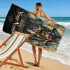 Name Custom Johnny Depp Print Beach Towel, Large Soft Quick Dry Towel for Beach Camping Swimming