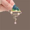 Creative Hollow Cloud Pearl Zircon Brooch For Women Cute Elk Mountain Leaf Flower Corsage Coat Dress Collar Pin Party Jewelry