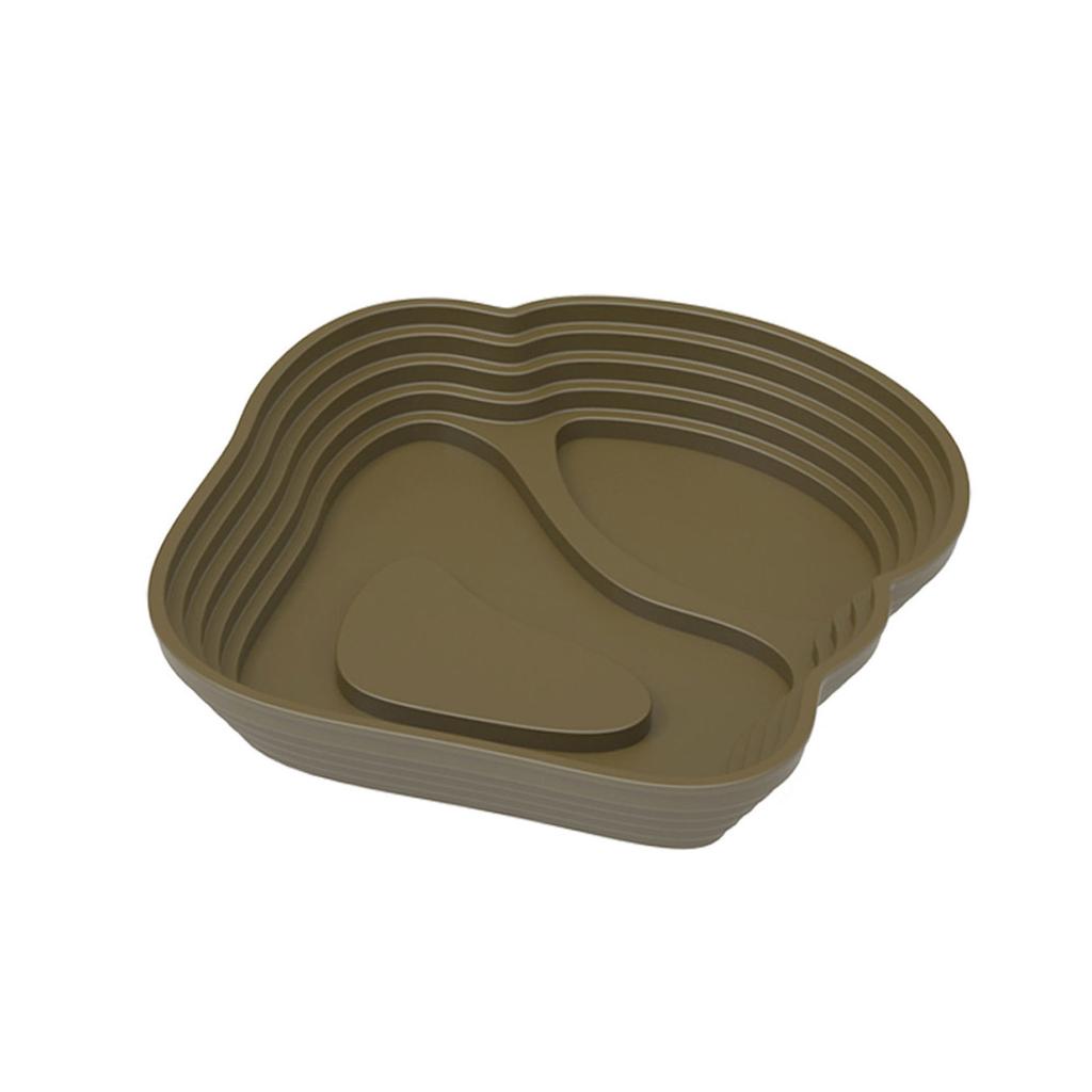 Reptilien Wassernapf aus Kunststoff Mehrstufiges Badebecken zum Einweichen für Schildkröten Füttern Baden Lebensraum Wasserschüssel mit Rampen