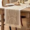 With Tassel Table Runner Waterproof Table Cover Retro Table Cloth  Living Room