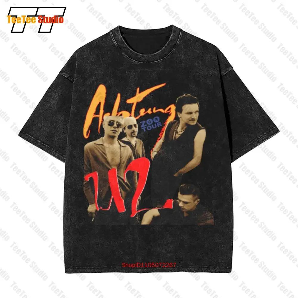 Vintage U Achtung Baby Zoo Tv White Vintage Oversized TShirt Kv D S