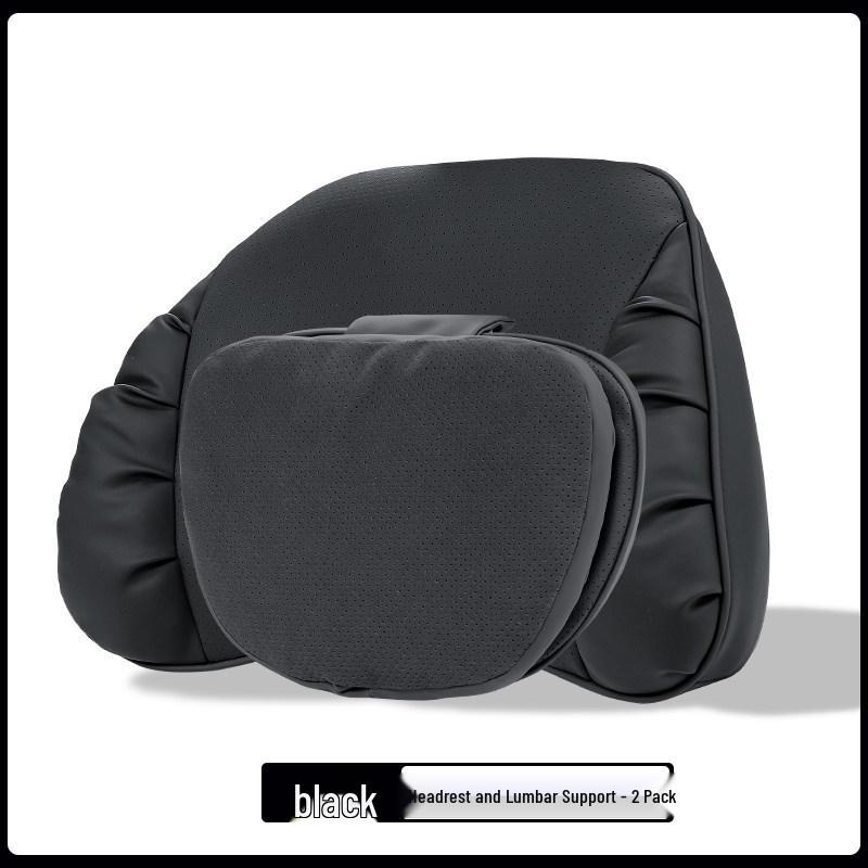Mercedes-Benz & BMW Dual-Use Car Neck & Lumbar Support Pillow Set
