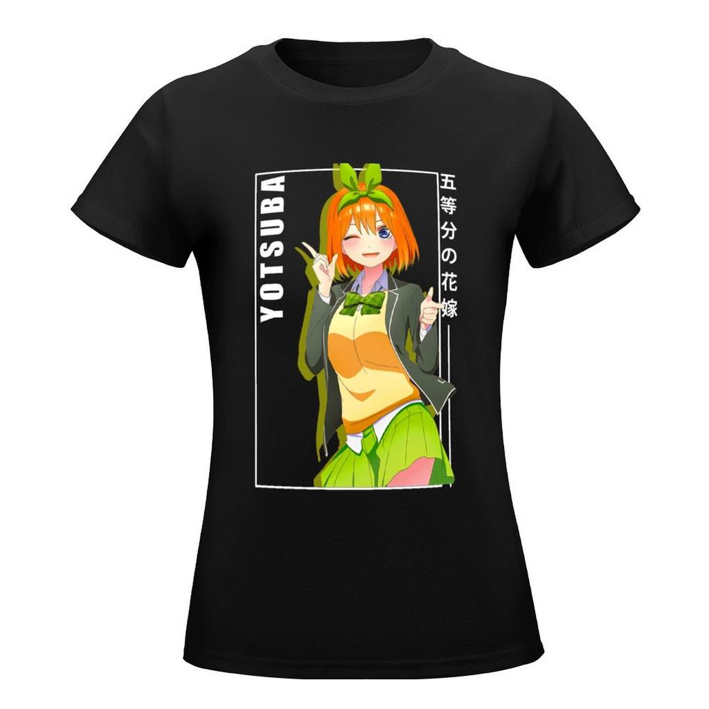 Yotsuba Nakano - 5 Toubun No Hanayome T-Shirt Summer Top Anime Clothes Shirts Graphic Tees Spring Clothes Women 2024