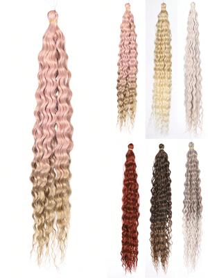 22 אינץ' Ocean Wave סרוגה שיער סינטטי Deep Wave Twist סרוגה סרוגה תוספות שיער Ombre Afro Curls Passion Twist Hair