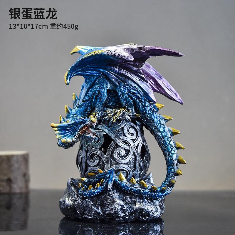 Cute Mythology Animal Statue Cerberus Dragon Griffin Ouroboros Dragon Eggs Resin Figurines Desktop Ornament Home Decorative