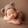 Leuke Beer Poppen Ballon Prop Baby Fotografie Decoratie Handgemaakt Gebreide Dier Baby Speelgoed Bruine Baby Fotografie Accessoires