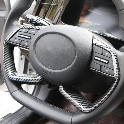 2pcs Steering Wheel Decorative Cover Sticker Case for Hyundai Creta 2020-2025 Creta Grand 2025 Auto ABS Accessories Car Styling