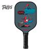 Junior Pickleball Paddle Kids Cartoon Print Lightweight Glass Fiber Portable Children Racket Accessories Birthday Gift Youth