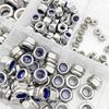 Metal Hexagon Nuts Kits M2-M8 Metric Locking Nuts Nylon Insert Lock Nut  Industrial Machinery Use