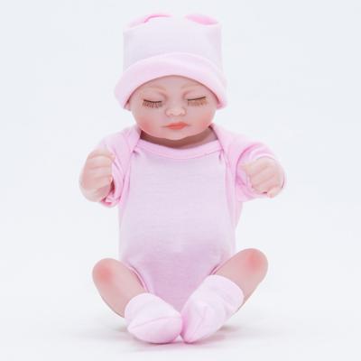 Simulation Baby Doll Lifelike Girl Silicone Doll for Play House Kids Toy 28CM