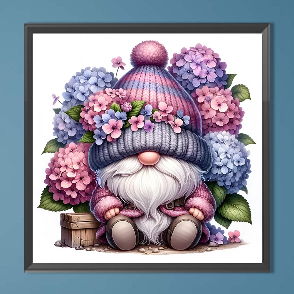 

5D DIY Full Round Drill Diamond Painting Lavender Gnome Kit Home Decor30x30cm UNITED KINGDOM