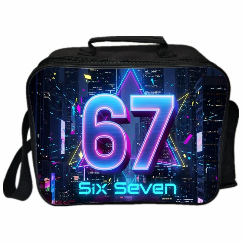 Six Seven 67 Insulated Lunch Bag for Students - Perfect for School and Picnics