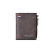 Men's High-End Casual Zipper Wallet - Short, Large Capacity, Multifunctional Billfold & Coin/Card Holder.