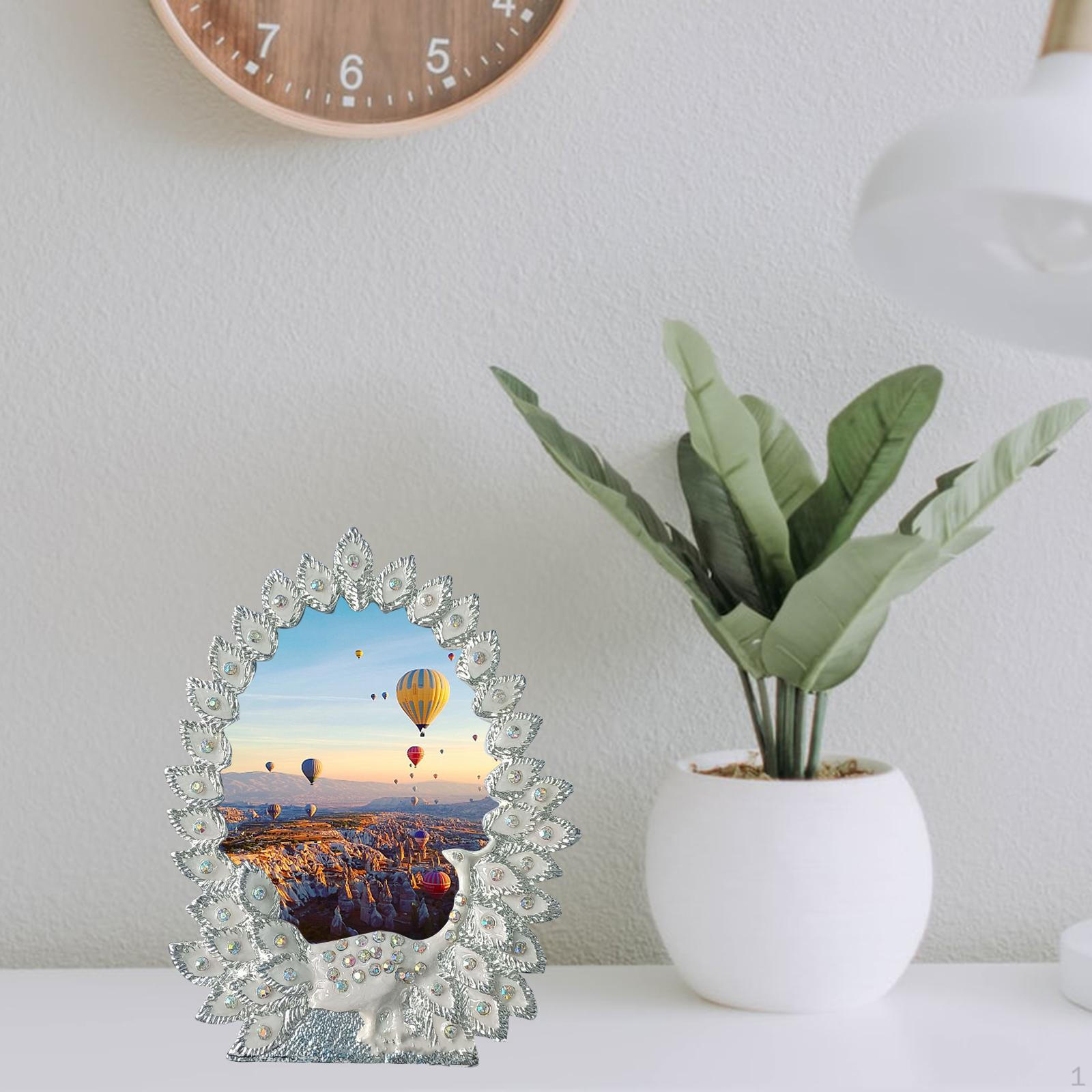 European Photo Frame Antique Tabletop and Wall Home Decorative Statue Picture for Party,