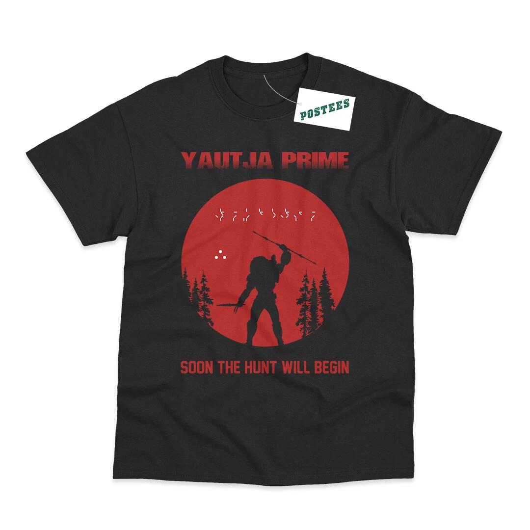 Yautja Prime Soon The Hunt Will Begin Inspired By Predator Printed T-Shirt 3XL