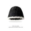 New autumn and winter hats popular bucket hats knitted hats plush thread hats versatile cute face small bucket hats