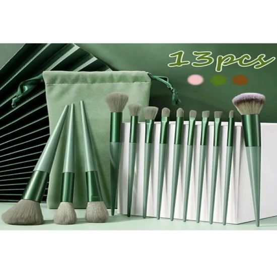 

Saint Belisama Special Pouch 13-Piece Fix Brush Set Green - Makeup Brush - Makeup Brush Set
