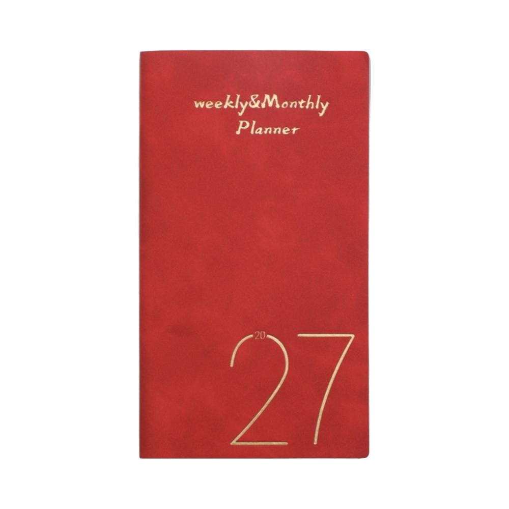 Daily Planning 2027 A6 Planner Notebook Portable Daily Planner New PU Notebook  School Supplies