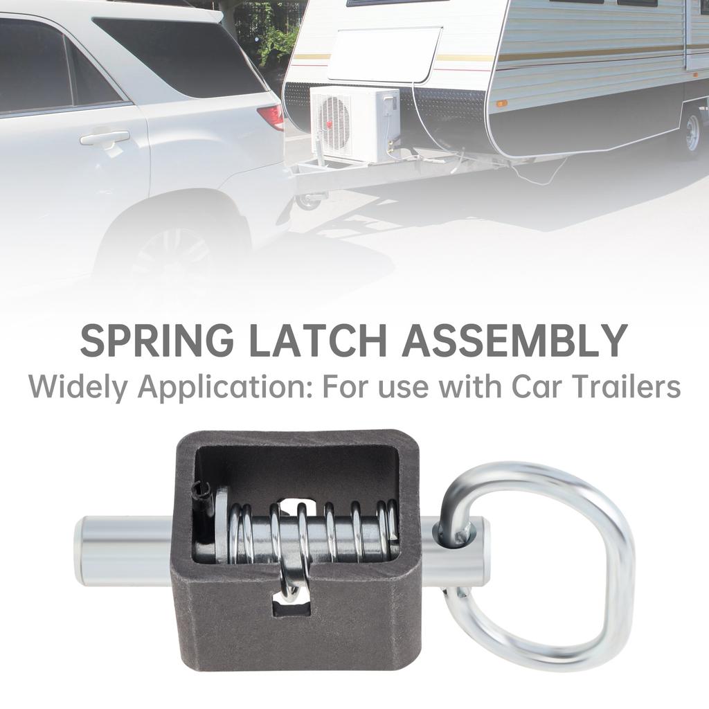 304 Stainless Steel 4pcs Heavy Duty 3.4 Inch Spring Latch Lock Weld Assembly Universal Trailer Gate
