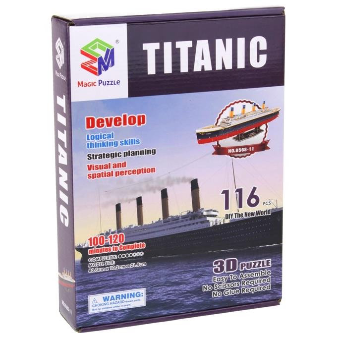 3D Puzzle Titanic Ship Large Assembling Model Ship 116 Pieces 81