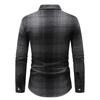 Men’s Checked Long-sleeved Shirt – Men’s Business and Casual Shirt