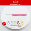 Crochet Hook Set with Soft Handle & Stainless Steel Needles for DIY Handmade Knitting