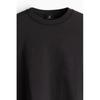 H M Boxy FiT wasHed T sHirT Black