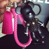 Fashion Bomgom Tassels Cartoon Popobe Gloomy Bear Keychain Cute Bag Charm Holder Cartoon Resin Key Chain