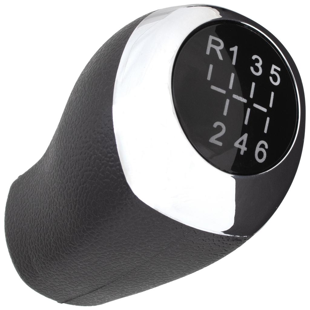 Hyundai i20 07-12 Gear Shift Knob BLACK + CHROME 6 SPEED
