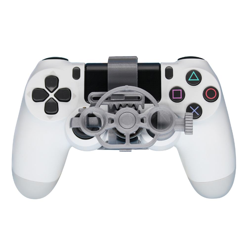 Mini Steering 3D printing Wheel For PS4 Controller Racing Games Auxiliary Controller Game Joystick Simulator Gamepad серебряный