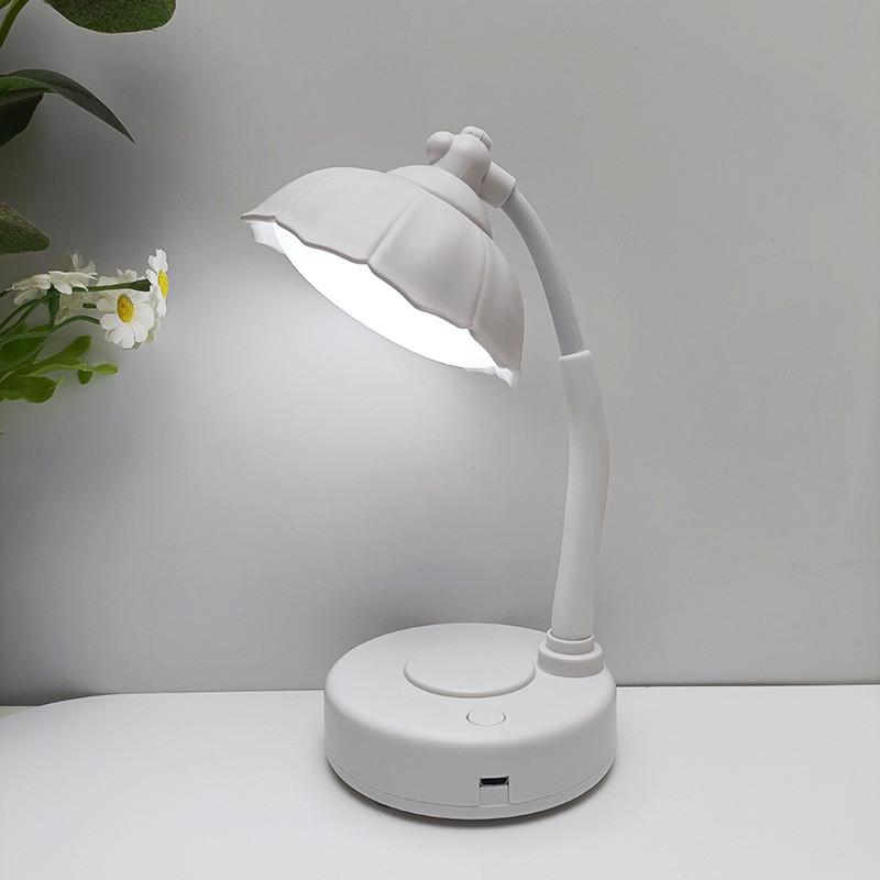 Flower Shaped Cute Usb Charging Desk Lamp For Childrens Manual Diy Charging Usb
