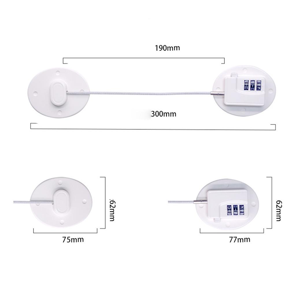 Schubladen-Kühlschrank-Kombination Fensterschloss Mühelose Installation Möbelschloss für Schiebetüren Fenster und Kleiderschrank