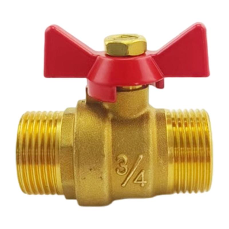 Premium Industrial Double Male Thread Ball Valves 1/2 Inch Or 3/4 Inch SuitableFor Home And Commercial Industry Plumbing
