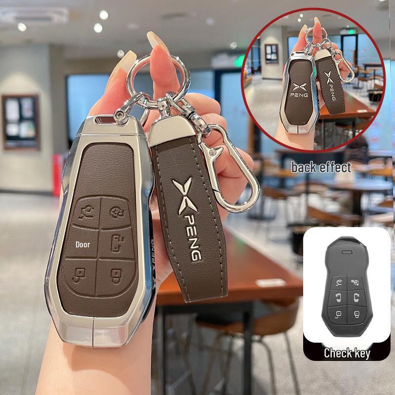 Xiaopeng X9 Key Cover: Metal & Leather for 25 Models, Fits G3, P5, G6, P7i, G9