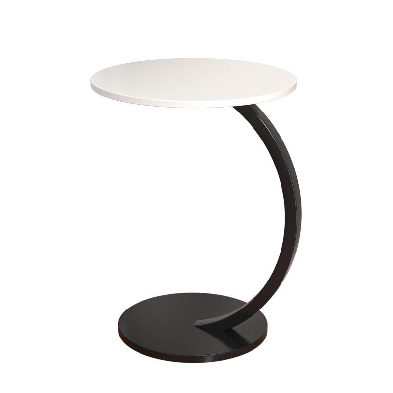 Modern Minimalist Bedside/Side Table: Round Design for Bedroom or Living Room