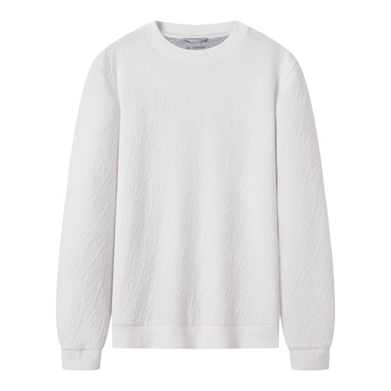 JOEONE Men s Jacquard Terry Crewneck Sweatshirt L