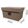 Leather Storage Box Clothes Organizer Boxes Large Accessory Organization Case Luxury Bedroom Closet Organizing Cases Furniture