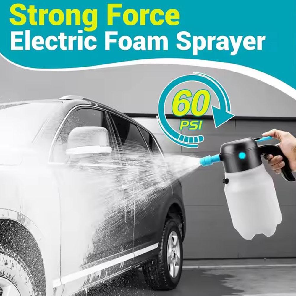 Electric Foam Sprayer Handheld Foam Bottle Rechargeable For Car Washing