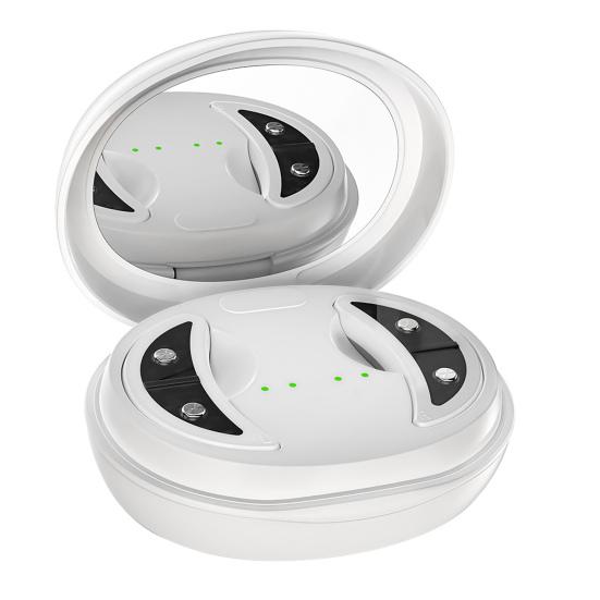 

Масажер для очей з гелевими подушечками Зручний для подорожей Видалювач мішків під очима для темних кіл Зморшок Набряків Робота одним дотиком Багаторазові подушечки Пристрої для догляду за очима