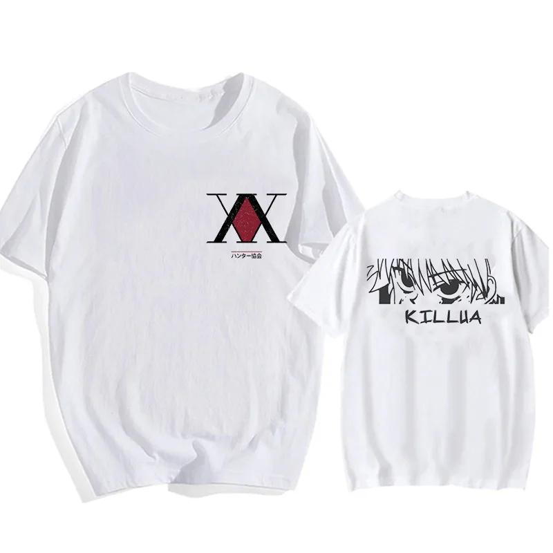 Manga Hisoka Kawaii Hunter X Hunter T Shirt Killua Zoldyck Funny Cartoon Cute Anime T-shirt Kurapika HxH Devil Eye Tshirt Tees