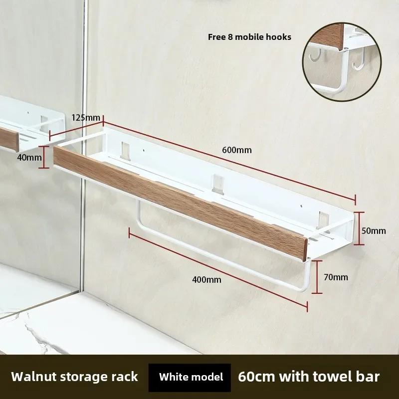 Černé rohové police do koupelny Kuchyňská nástěnná police Stojan na šampony do sprchy Koupelnové doplňky 40-60 cm