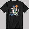 Donald Duck Sporty Cute Duck Graphic Black TShirt Size S4XL