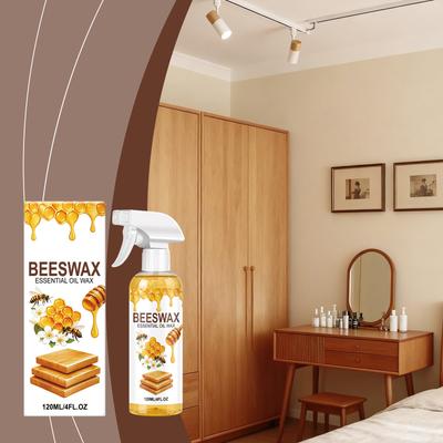 Sprej na leštění nábytku včelím voskem 120 ml Vosk s esenciálním olejem pro ochranu dřevěného povrchu a údržbu lesku Vhodný pro různé druhy dřeva